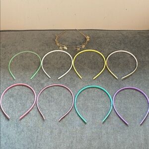 Girl’s Assorted Pastel and Gold Headband Set